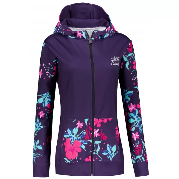  Dámská mikina na zip premium ALTISPORT VOJ/ALW063MI02 FUCHSIOVÁ 