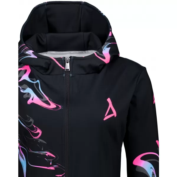  Dámská mikina na zip premium ALTISPORT VOJ/ALW064MI02 ČERNORŮŽOVÁ 