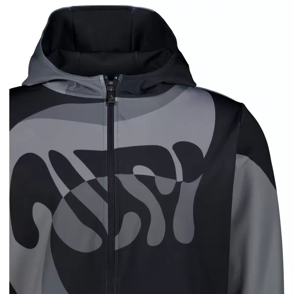  Pánská mikina na zip premium ALTISPORT VOJ/ALM056MI02 ČERNÁ 