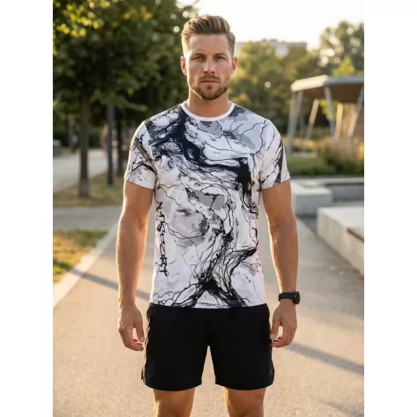  Pánské funkční triko premium ALTISPORT VOJ/ALM071TR01 BÍLOČERNÁ 