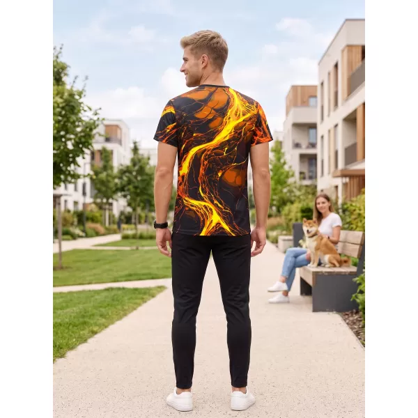  Pánské funkční triko premium ALTISPORT VOJ/ALM071TR01 ČERNOŽLUTÁ 