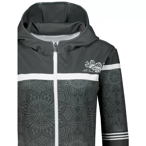  Dámská mikina na zip premium ALTISPORT VOJ/ALW023MI02 ŠEDÁ 