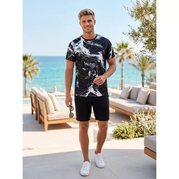  Pánské funkční triko premium ALTISPORT VOJ/ALM071TR01 ČERNOBÍLÁ 