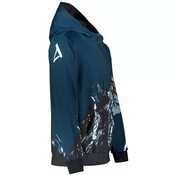  Pánská mikina na zip premium ALTISPORT VOJ/ALM059MI02 NAVY 