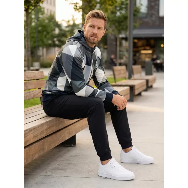  Pánská mikina na zip premium ALTISPORT VOJ/ALM007MI02 ŠEDÁ 