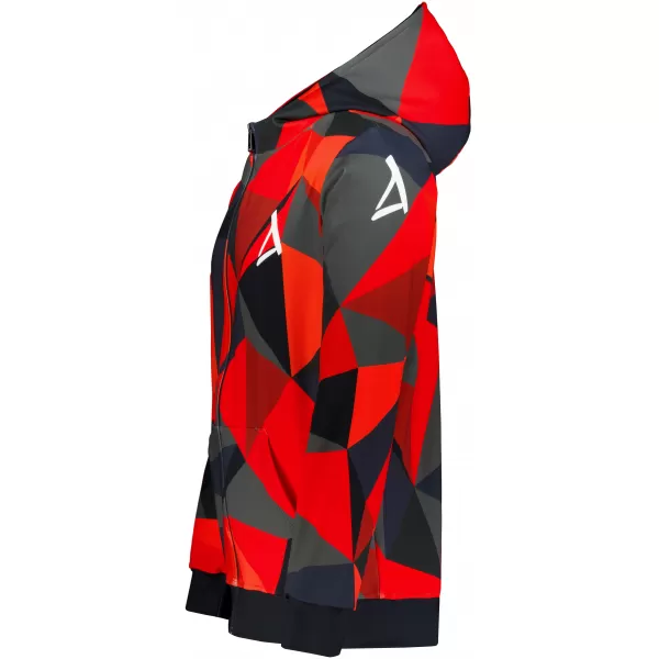  Pánská mikina na zip premium ALTISPORT VOJ/ALM007MI02 ČERVENÁ 
