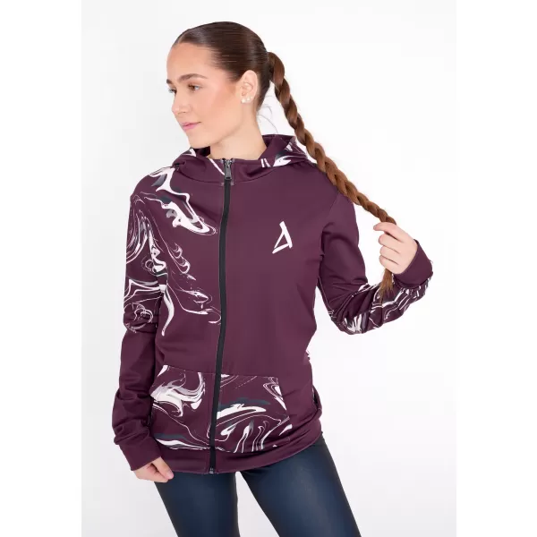  Dámská mikina na zip premium ALTISPORT VOJ/ALW064MI02 RUDÁ 