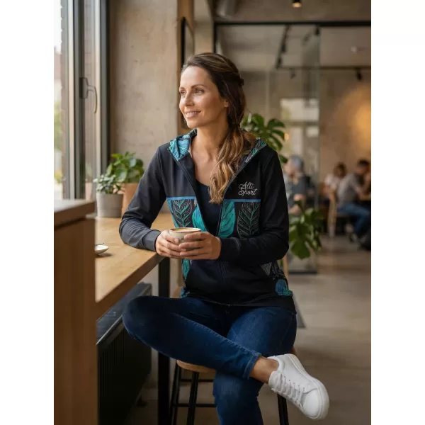  Dámská mikina na zip premium ALTISPORT VOJ/ALW061MI02 MODRÁ 