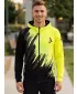 Pánská mikina na zip premium ALTISPORT VOJ/ALM006MI02 ČERNOŽLUTÁ