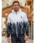 Pánská mikina na zip premium ALTISPORT VOJ/ALM058MI02 BÍLOŠEDÁ