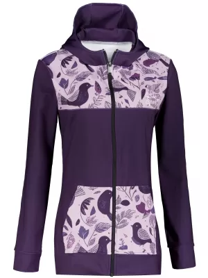 Dámská mikina na zip premium ALTISPORT VOJ/ALW062MI02 FIALOVÁ