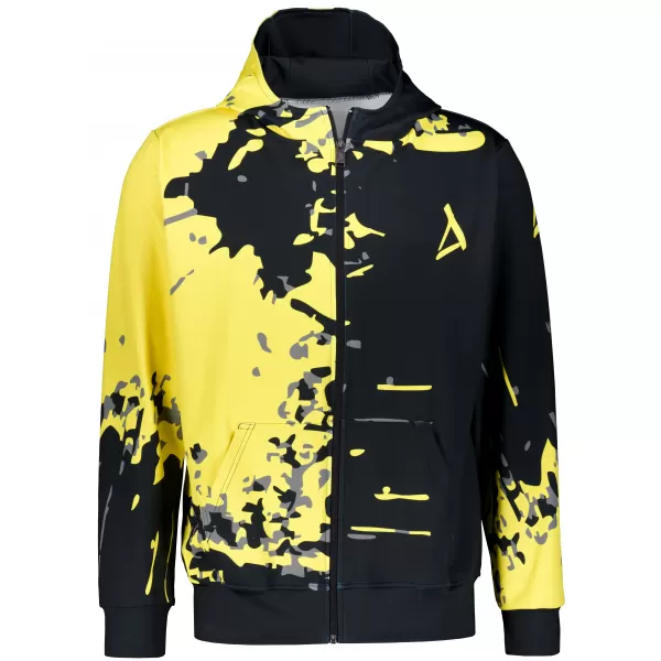  Pánská mikina na zip premium ALTISPORT VOJ/ALM057MI02 FLUO YELLOW 