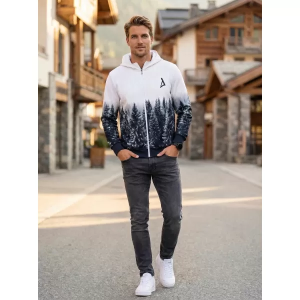  Pánská mikina na zip premium ALTISPORT VOJ/ALM058MI02 BÍLOŠEDÁ 