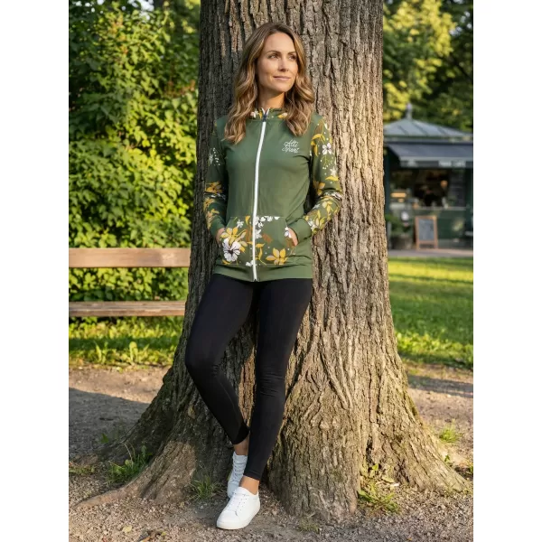  Dámská mikina na zip premium ALTISPORT VOJ/ALW063MI02 KHAKI 