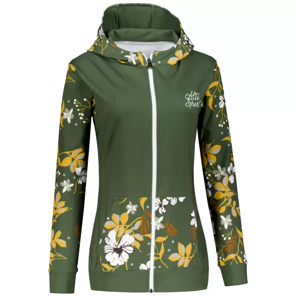  Dámská mikina na zip premium ALTISPORT VOJ/ALW063MI02 KHAKI 