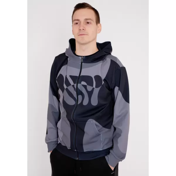  Pánská mikina na zip premium ALTISPORT VOJ/ALM056MI02 ČERNÁ 