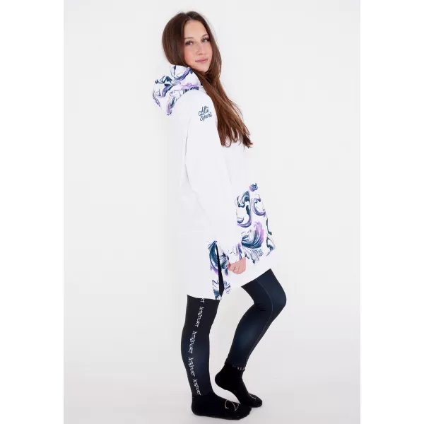  Dámská funkční mikina premium ALTISPORT VOJ/ALW065MI03 BÍLÁ/FIALOVÁ 