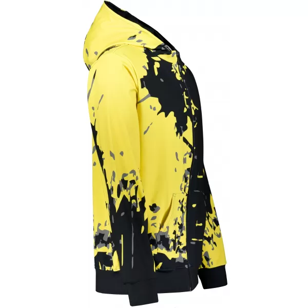  Pánská mikina na zip premium ALTISPORT VOJ/ALM057MI02 FLUO YELLOW 