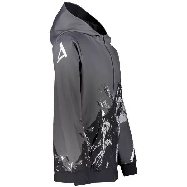  Pánská mikina na zip premium ALTISPORT VOJ/ALM059MI02 ŠEDÁ 