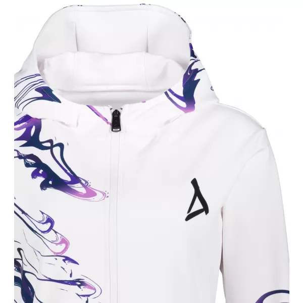  Dámská mikina na zip premium ALTISPORT VOJ/ALW064MI02 BÍLOFIALOVÁ 