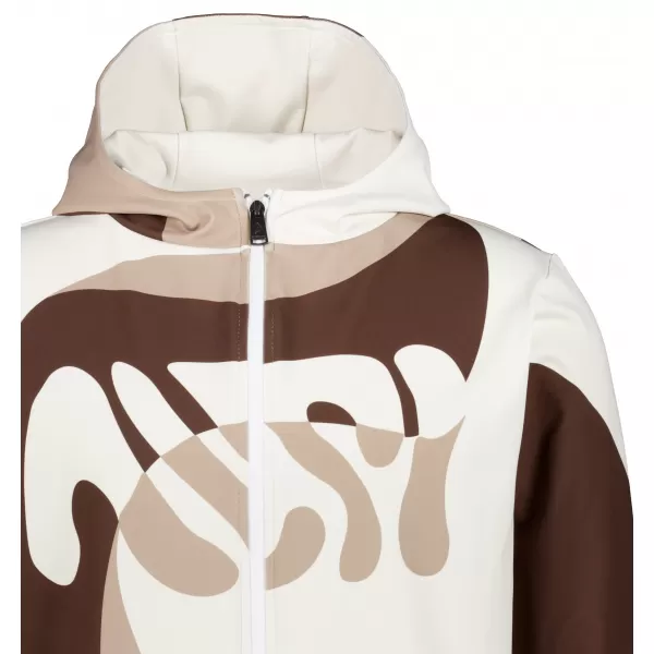  Pánská mikina na zip premium ALTISPORT VOJ/ALM056MI02 HNĚDÁ 