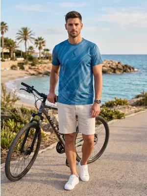 Pánské funkční triko premium ALTISPORT VOJ/ALM072TR01 MIDNIGHT BLUE