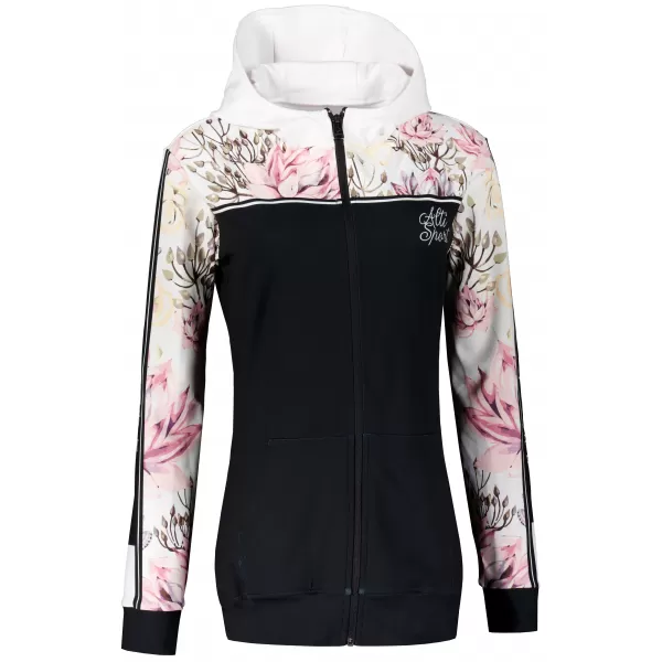  Dámská mikina na zip premium ALTISPORT VOJ/ALW008MI02 ČERNÁ 