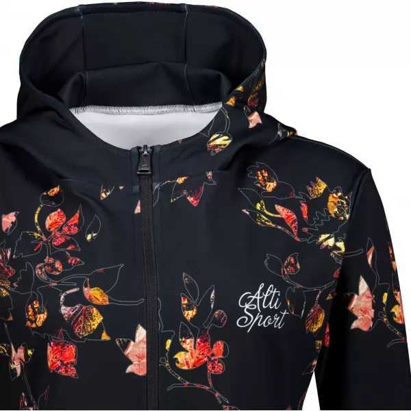  Dámská mikina na zip premium ALTISPORT VOJ/ALW024MI02 ČERNÁ 