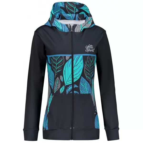  Dámská mikina na zip premium ALTISPORT VOJ/ALW061MI02 MODRÁ 