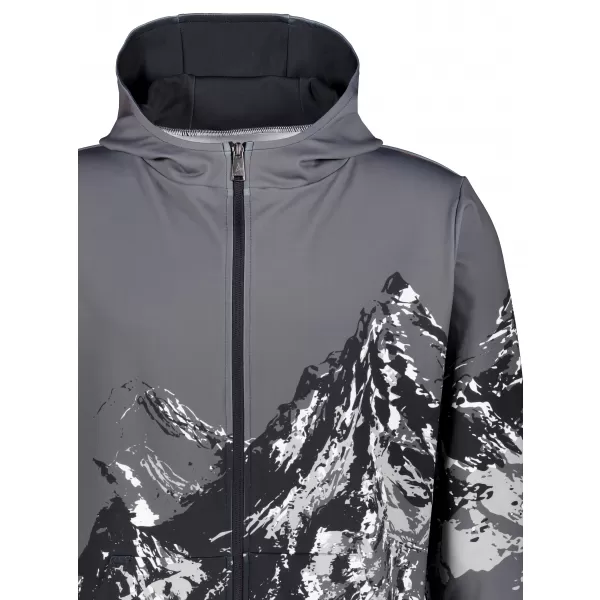  Pánská mikina na zip premium ALTISPORT VOJ/ALM059MI02 ŠEDÁ 