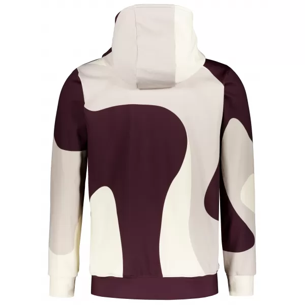  Pánská mikina na zip premium ALTISPORT VOJ/ALM056MI02 BÉŽOVÁ/RUDÁ 