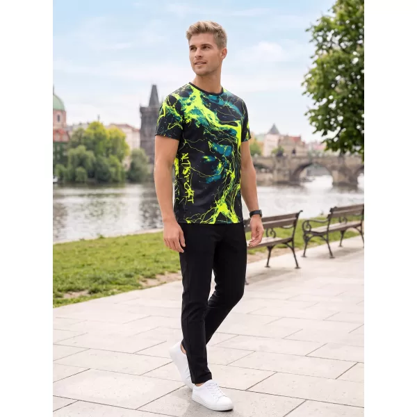  Pánské funkční triko premium ALTISPORT VOJ/ALM071TR01 NAVY-ŽLUTÁ 