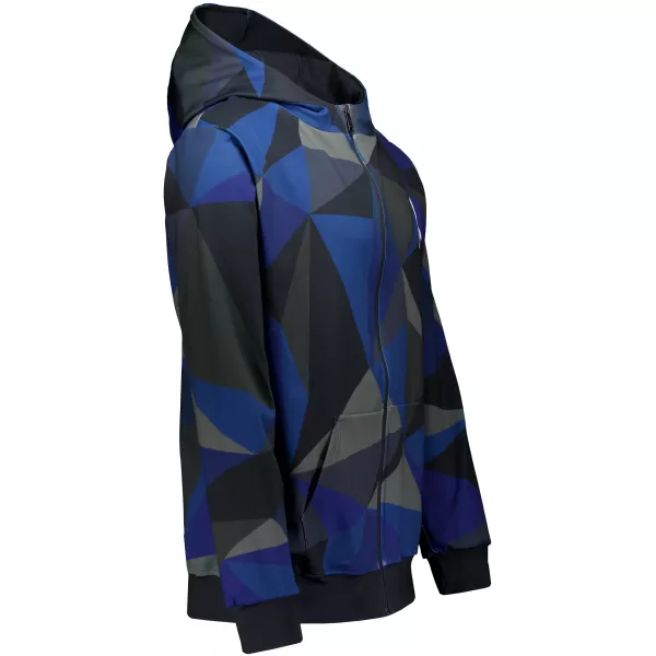  Pánská mikina na zip premium ALTISPORT VOJ/ALM007MI02 TMAVĚ MODRÁ 