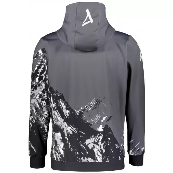  Pánská mikina na zip premium ALTISPORT VOJ/ALM059MI02 ŠEDÁ 