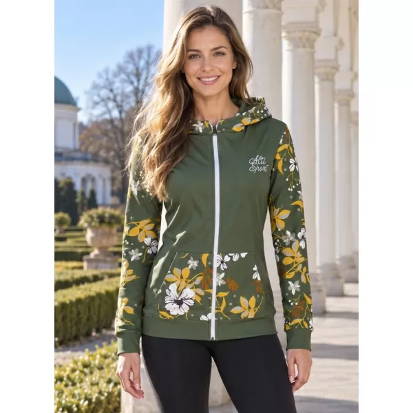  Dámská mikina na zip premium ALTISPORT VOJ/ALW063MI02 KHAKI 