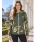 Dámská mikina na zip premium ALTISPORT VOJ/ALW063MI02 KHAKI