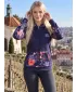 Dámská mikina na zip premium ALTISPORT VOJ/ALW063MI02 TMAVĚ FIALOVÁ