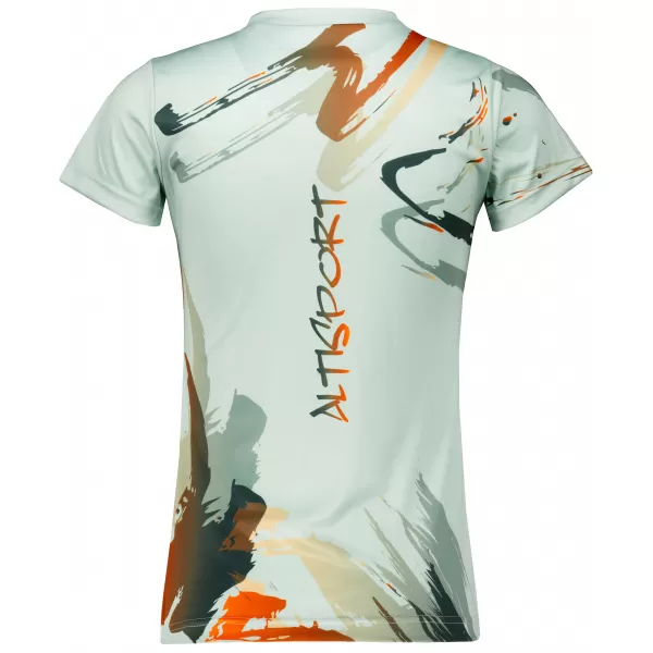  Dámské funkční triko premium ALTISPORT VOJ/ALW074TR01 ZELENÁ-ORANŽOVÁ 