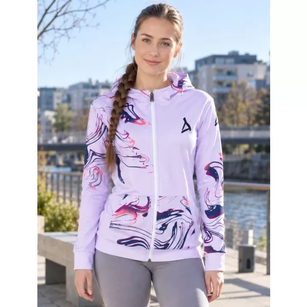  Dámská mikina na zip premium ALTISPORT VOJ/ALW064MI02 LILA 