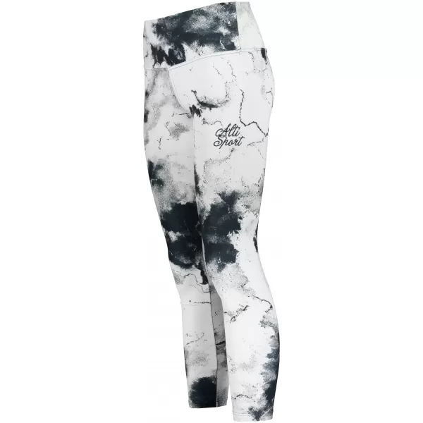  Dámské dlouhé legíny premium ALTISPORT VOJ/ALW066LEG01 BÍLOČERNÁ 