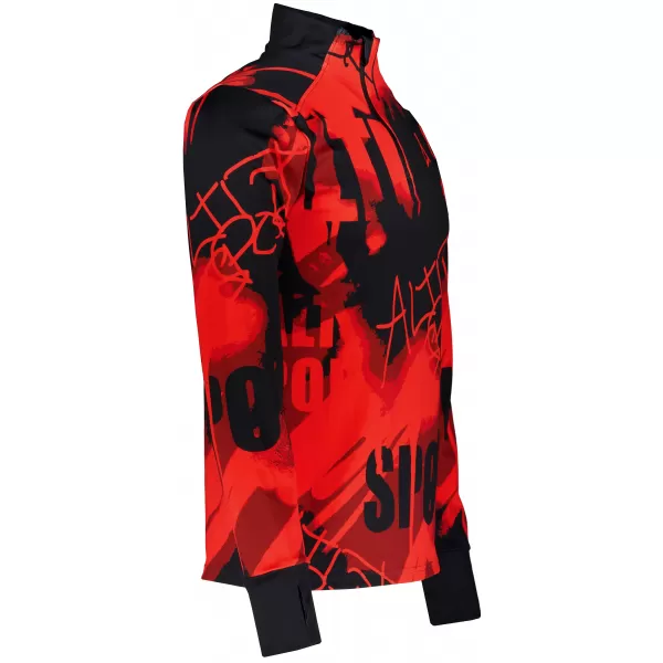  Pánská sportovní mikina premium plus ALTISPORT VOJ/ALM076MI04 BLACK/RED 