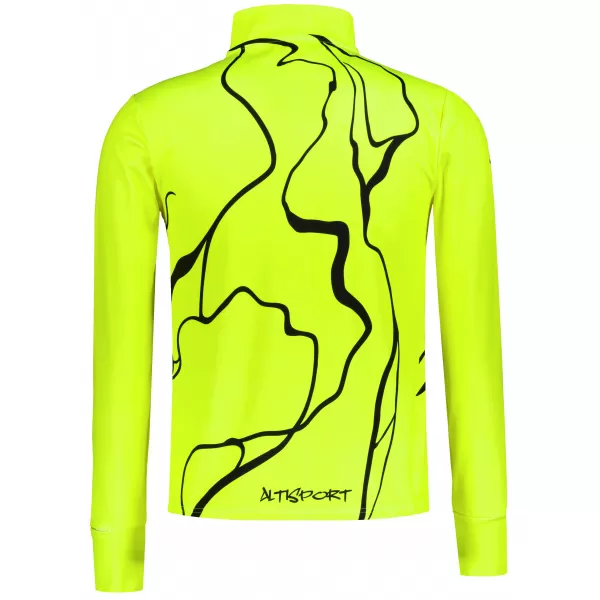  Pánská sportovní mikina premium plus ALTISPORT VOJ/ALM073MI04 FLUO-YELLOW 