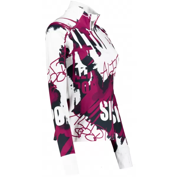  Dámská sportovní mikina premium plus ALTISPORT VOJ/ALW076MI04 WHITE/WINE 