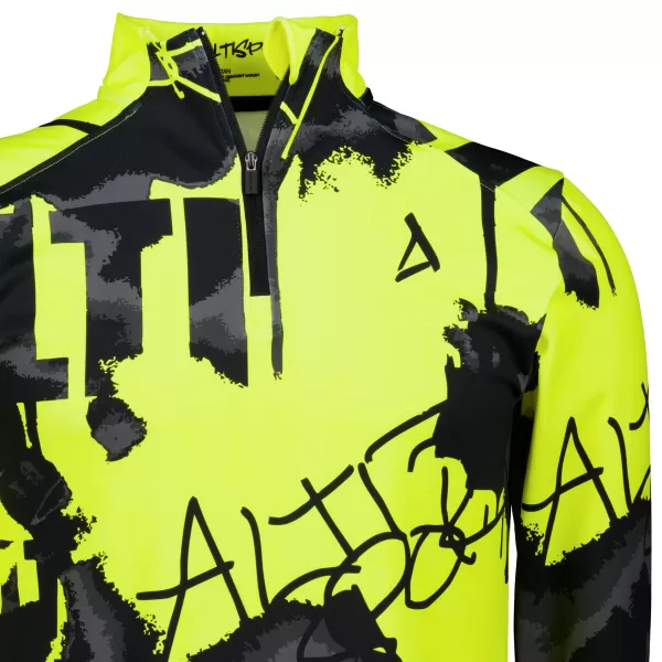  Pánská sportovní mikina premium plus ALTISPORT VOJ/ALM076MI04 FLUO-YELLOW 