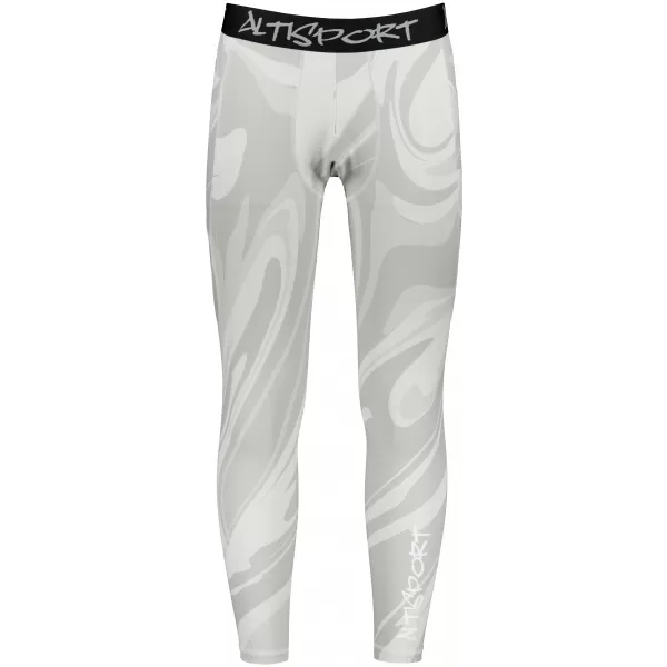 Pánské sportovní legíny dlouhé premium ALTISPORT VOJ/ALM072LEG01 GRAY 