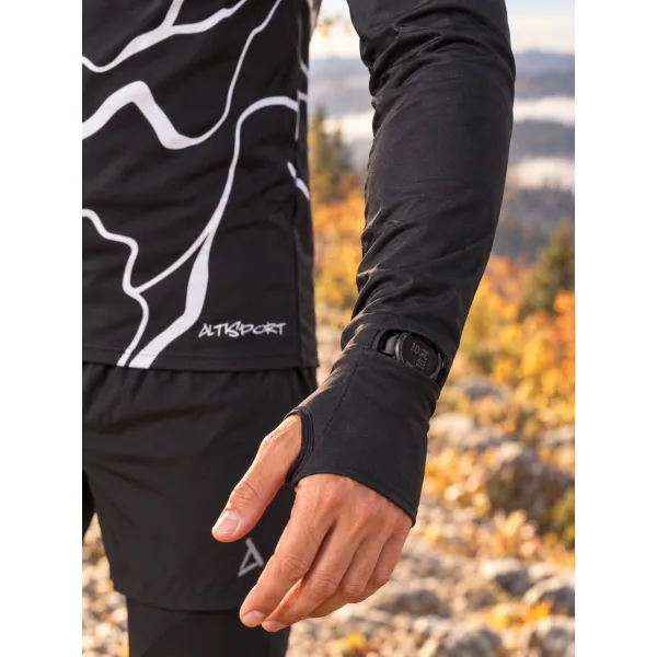  Pánská sportovní mikina premium plus ALTISPORT VOJ/ALM073MI04 ČERNÁ 