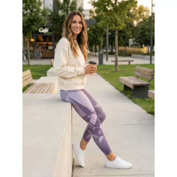  Dámské dlouhé legíny premium ALTISPORT VOJ/ALW080LEG01 ŠEDO-FIALOVÁ 