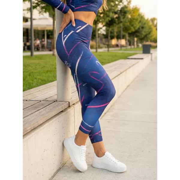  Dámské dlouhé legíny premium ALTISPORT VOJ/ALW082LEG01 TMAVĚ MODRÁ 