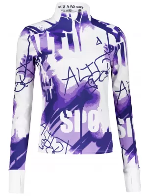 Dámská sportovní mikina premium plus ALTISPORT VOJ/ALW076MI04 VIOLET/WHITE