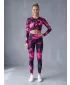 Dámské dlouhé legíny premium ALTISPORT VOJ/ALW066LEG01 ČERNORŮŽOVÁ